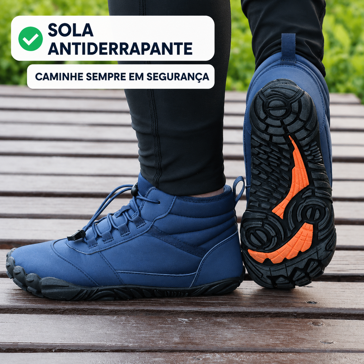 ORTOWAS Alpine™ | sapatos Barefoot - quentes e aliviadores de dor