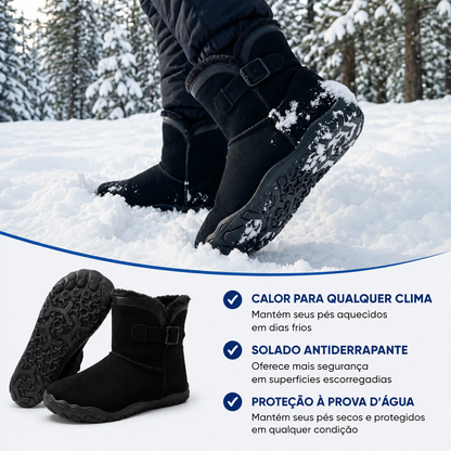 OrtoWas Furstep™ | Sapatos Barefoot quentes e aliviantes para mulheres