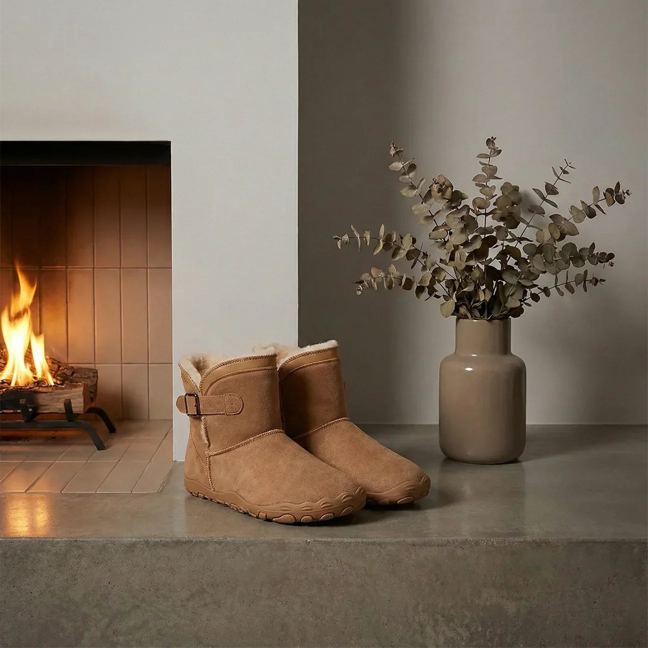 OrtoWas Furstep™ | Sapatos Barefoot quentes e aliviantes para mulheres